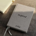 Блокнот з текстилю "Inspired". Іменний напис на обкладинці. Блокнот з текстилю "Inspired". Іменний напис на обкладинці.