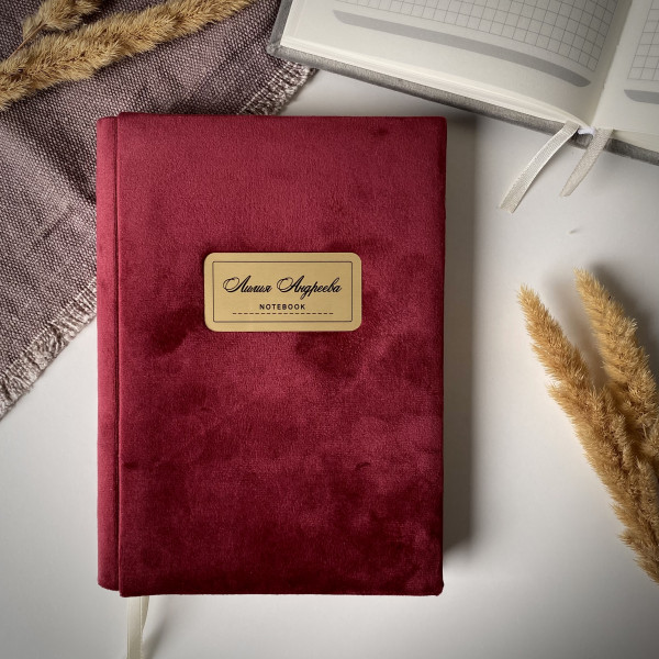 Записник з металевим шильдом "Notebook"
