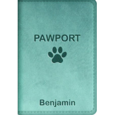 Обкладинка на ветпаспорт "Pawport" з велюру та персональним написом. Обкладинка на ветпаспорт "Pawport" з велюру та персональним написом.