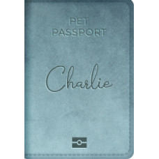 Обкладинка на ветпаспорт "Pet Passport" з велюру та персональним написом. Обкладинка на ветпаспорт "Pet Passport" з велюру та персональним написом.